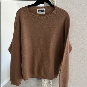 Apparis Brown Crewneck Sweater